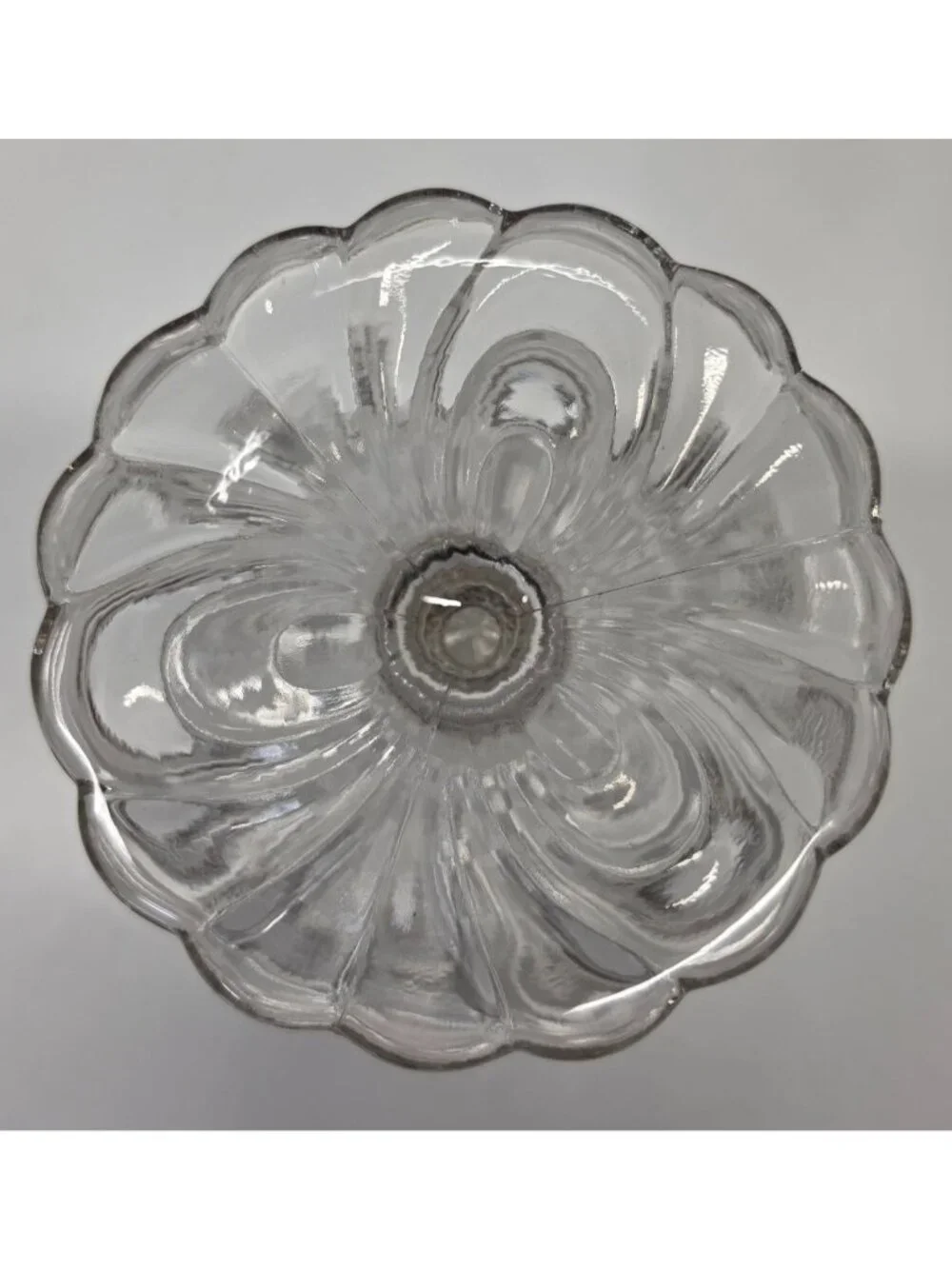 Cambridge Caprice Clear Glass Compote Comport Footed Dish 6